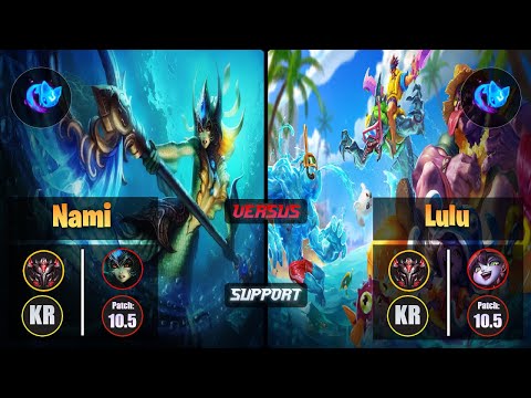 GrandMaster NAMI [Summon Aery] (Support) VS  LULU - Grandmaster KR Patch 10.5