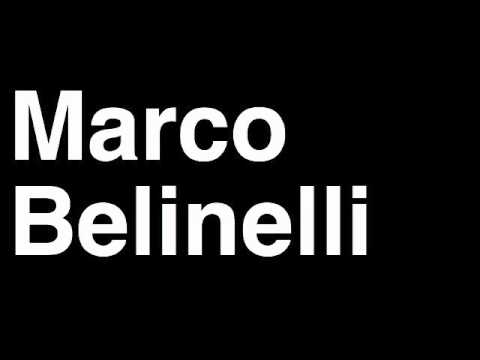 How to Pronounce Marco Belinelli New Orleans Hornets NBA Basketball Player Runforthecube