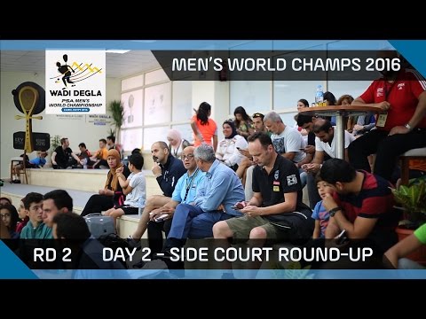 Squash: Men's World Championships 2016 - Rd 2 Side Court Roundup Day 2