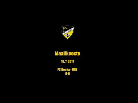 Maalikooste 16. 7. 2017. FC Honka - ONS 6-0 (4-0).