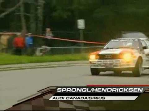 Evo 9 almost-crash into Group B Audi quattro