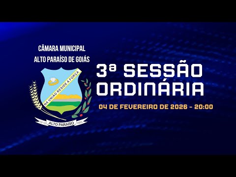 3ª Sessão Ordinária de 2026