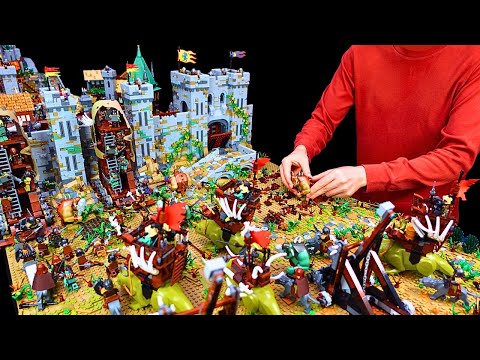 I Built a Medieval City For The Lego Lion Knights' Castle Set, The Finale.