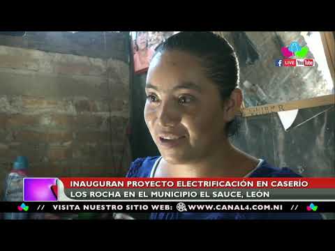 Nicaragua: Inauguran proyecto de electrificación en caserío Los Rocha en El Sauce