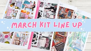 March 2025 7x9 Vertical Planner Weekly Kit Lineup