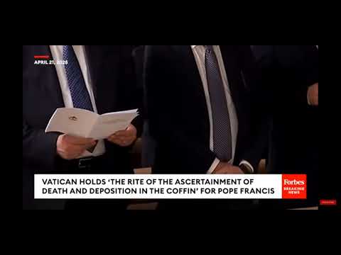 The Rite Of Confirmation Of Death And Deposition Are Performed For The Late Pop Francis
