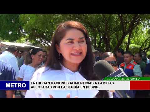 ENTREGAN RACIONES ALIMENTICIAS A FAMILIAS AFECTADAS POR LA SEQUÍA EN PESPIRE