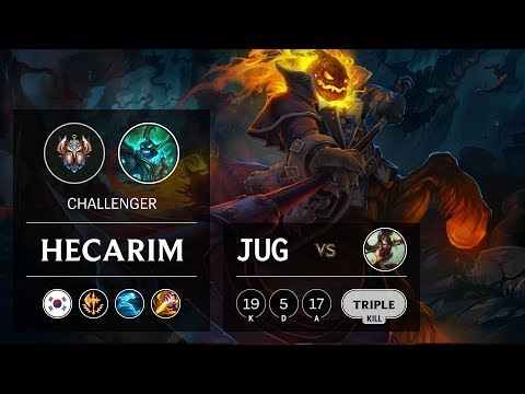 Hecarim Jungle vs Nidalee - KR Challenger Patch 9.9