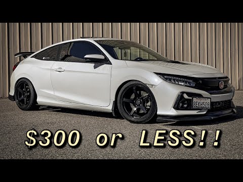 Best Cosmetic Mods for UNDER $300!! | 2016 - 2021 Honda Civic