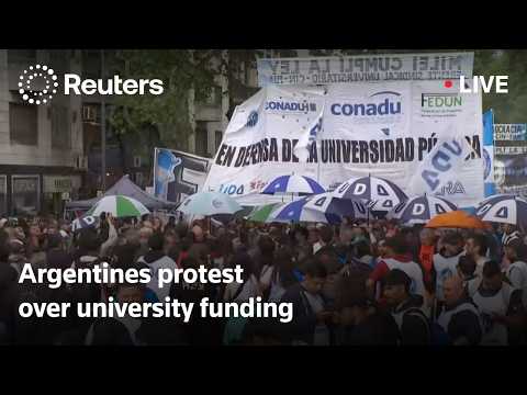 Argentines protest over university funding