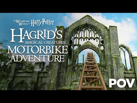 Hagrid's Magical Creatures Motorbike Adventure Front Row POV Experience