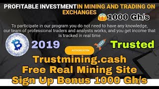 New Free Crypto Mining Website || Trustmining.cash || Dogemining || Free Cryptos