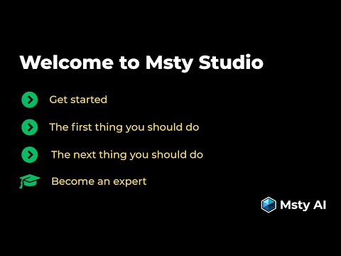 Getting Started with Msty Studio