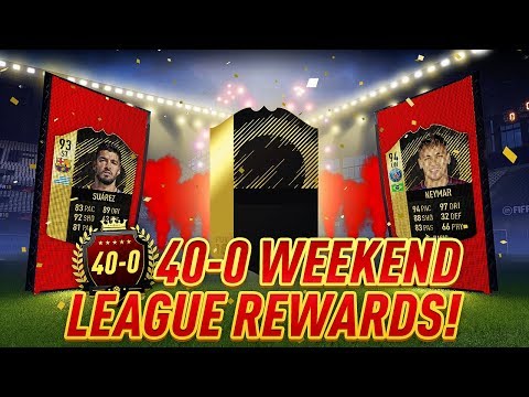 MY 40-0 FUT CHAMPIONS REWARDS FT. ONE OF THE BEST TEAM OF THE WEEK!