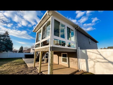 Bright and Cheery Sunroom Replacement in Harborcreek