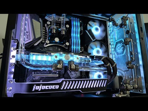 Project Aqua Crystal feat. Bitspower Touchaqua Sedna water dist block and Lian Li 011 Dynamic