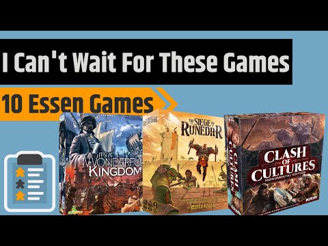 10 Games From Essen Spiel 2021....I'm Incredibly Excited For These