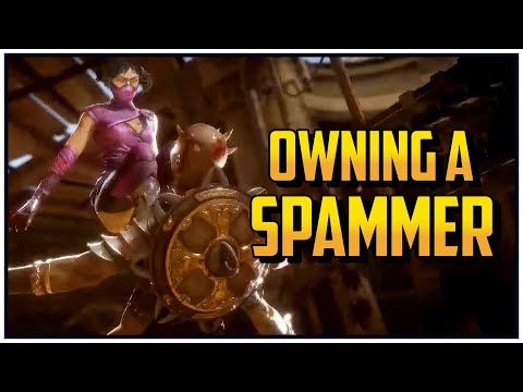 MK11 - Mileena Meets a Filthy Spammer In Tournament...