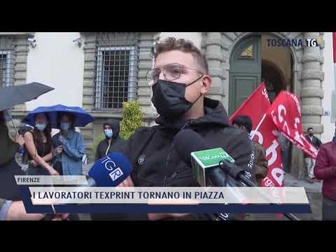 2021-06-08 FIRENZE - I LAVORATORI TEXPRINT TORNANO IN PIAZZA
