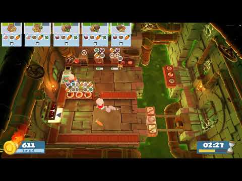 Overcooked 2 Hangry Horde 1-3 Duo World Record 2183