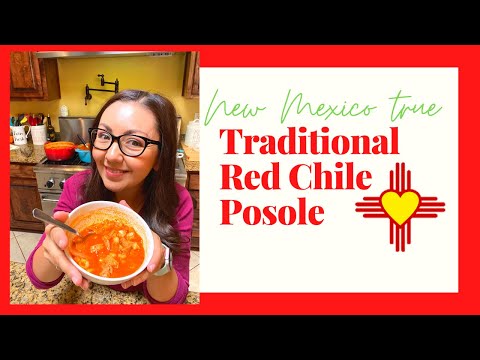 New Mexico Red Chile Posole with Pork Meat