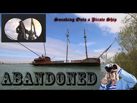(24 HOUR OVERDAY CHALLENGE) SNEAKING ONTO AN ABANDONED PIRATE SHIP (KILLER GOOSE ONBOARD)