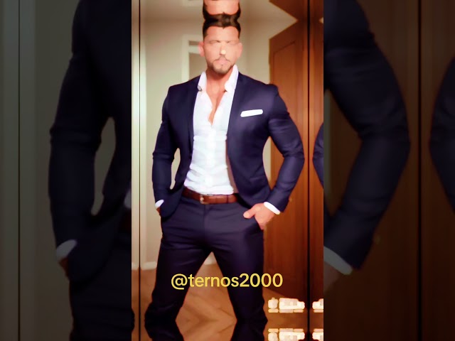 Vídeo relacionado con Generisch Conjunto de traje de boda para hombre, corte ajustado, chaqueta y pantalones largos, traje formal de negocios para novio, padrino, gala, evento de noche, gris, XL