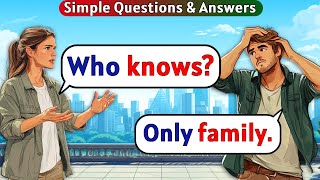 English Conversation Practice | Simple Questions & Answers | English Speaking Practice