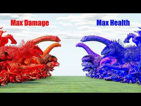 Max Damage Dinos VS Max Health Dinos | Ark Ascended
