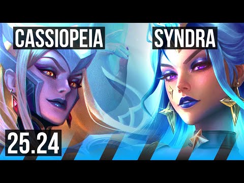 CASSIOPEIA vs SYNDRA (MID) | KR Challenger | 25.24