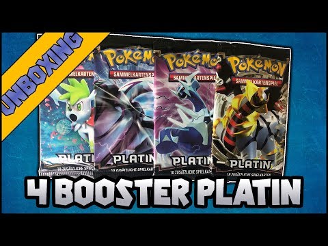 4 Booster Platin / Platium VintageThursday #28 (PokemonTCG Opening 19/008)