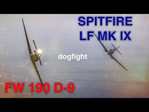 Spitfire LF Mk IX vs FW 190 D-9 dogfight | DCS World combat simulation