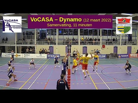 2022-03-12 VoCASA - Draisma Dynamo (samenvatting,11 min) Eredivisie Heren Volleybal