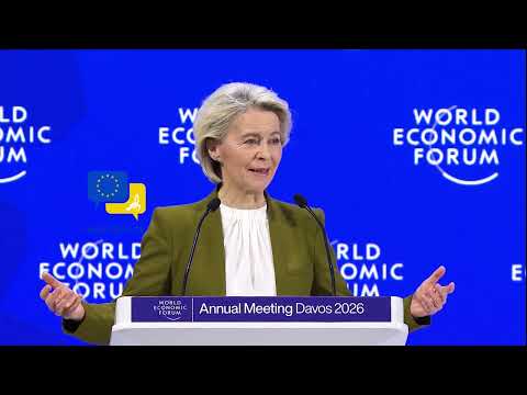 Video Thumbnail: The World Has Changed Permanently — Europe Must Change With It | Von der Leyen at #WEF2026
