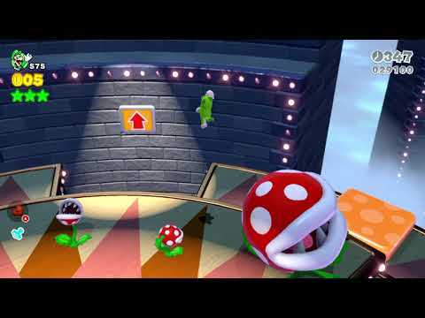 Super Mario 3D World (Switch) 5-2 100% Speedrun - Time: 90 (Former WR)