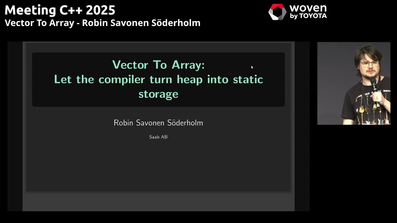 Vector to Array - Robin Savonen Söderholm - Meeting C++ 2025