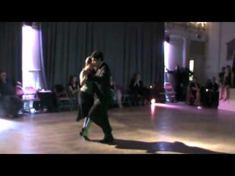  Maria Ines Bogado  and  Sebastian Jimenez  are  dancing  to  the  milonga  "  Yo Soy De San Telmo  "