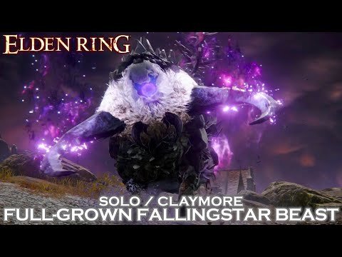 Full-Grown Fallingstar Beast | No Damage / Solo / Claymore | ELDEN RING