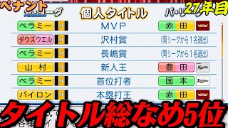 【パワプロ2026】【ペナント】タイトルほぼ全て取ってシーズン5位