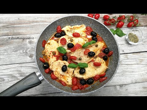 Petto di pollo alla mediterranea, facile e succulento!
