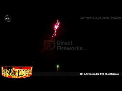 Direct Fireworks - FD148 1575 – Armageddon 500 Shot Barrage