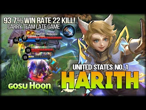 How to Comeback with Harith in Late Game! 93.7% WR 22 Kill by ɢᴏsᴜ Hoon - Mobile Legends