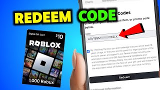 How To Enter Redeem Code on Roblox | Redeem Robux Gift Card