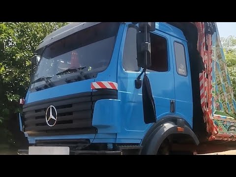 Mercede Benz Truck Stone Low bed Truck || Repair In Peshawar