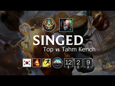 Singed Top vs Tahm Kench - KR Challenger Patch 8.5