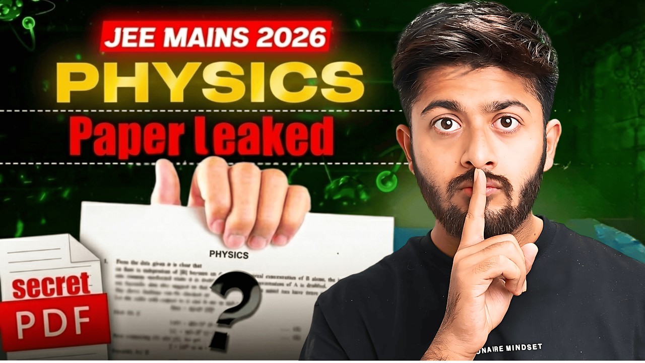 🔴JEE Main April Attempt Physics Paper Leaked😱 Question yahi se ayega😡#iit #jee
