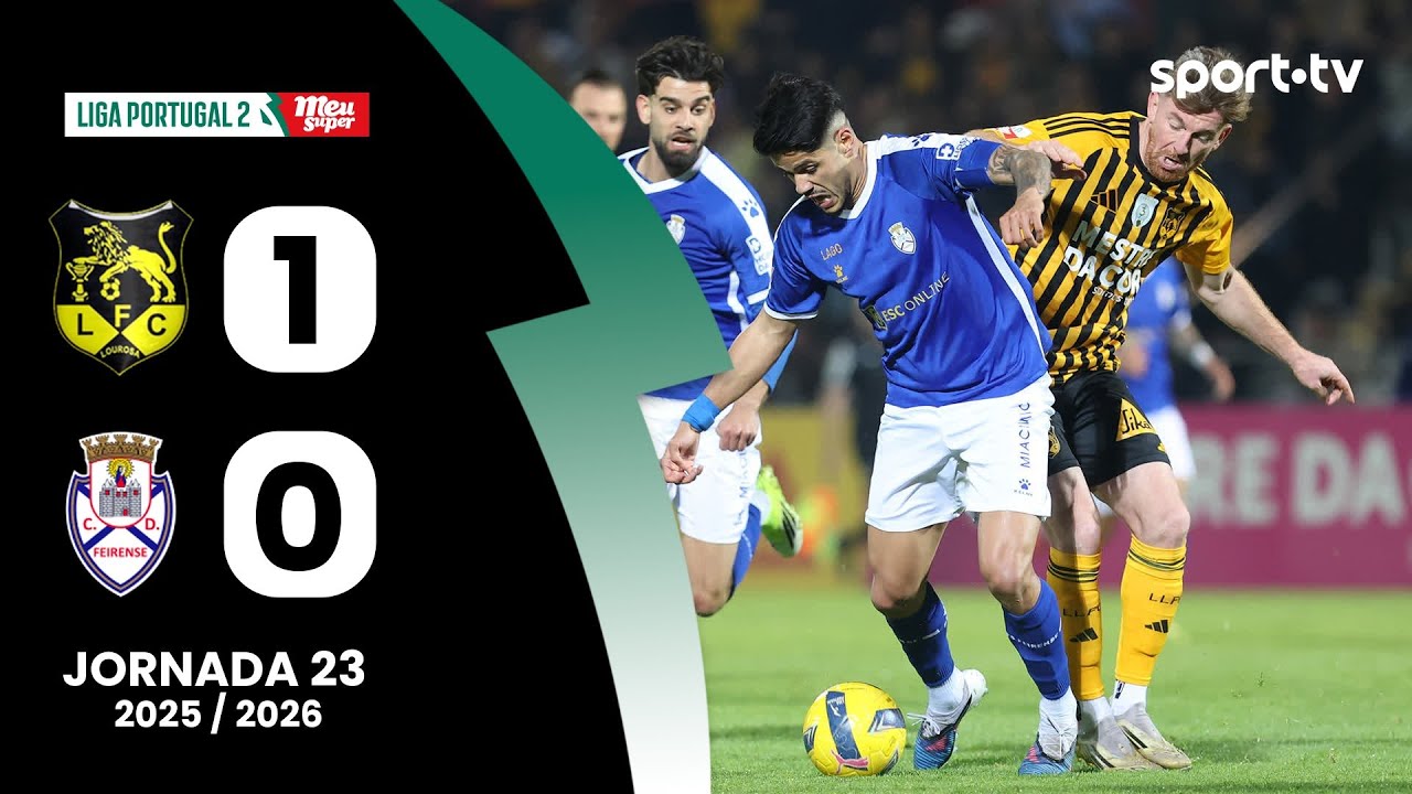 Lusitânia Lourosa vs Feirense Highlights