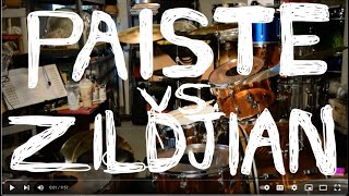 Video thumbnail for Paiste Versus Zildjian Cymbal Comparison 18" 2002 MEDIUM vs. 18" S Series Medium Thin Crash by BONZOLEUM