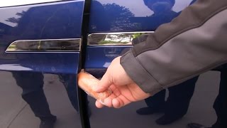 Tesla Model X doors crushing things
