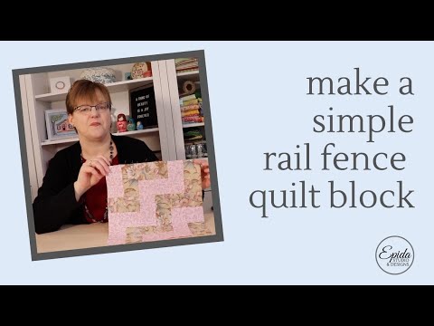 Simple Rail Fence Quilt Block